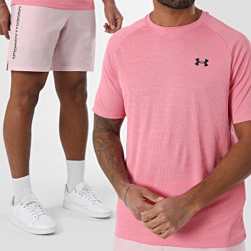 Under Armour - Set di maglietta e pantaloncini da jogging rosa 1382796 1383356